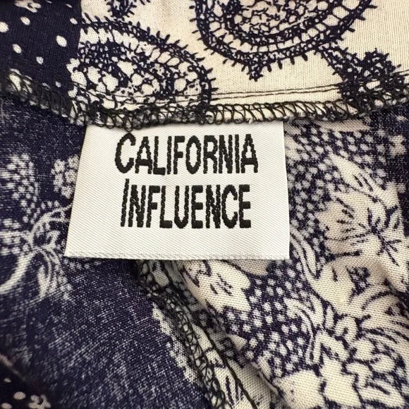 California Influence Vtg 90s Patchwork Paisley Maxi Skirt Button Front 12 Boho - Picture 7 of 9